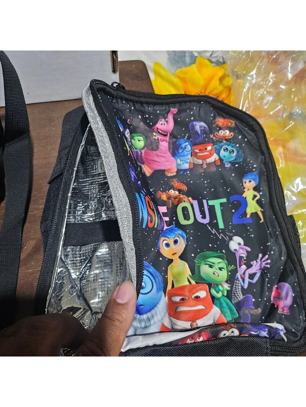Inside Out 2 Backpack Set with Lunchbag and Pencil Case – Brand New, Approx. 18